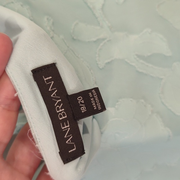 Lane Bryant Top Flowy Mint Green size 18/20 - Picture 3 of 7